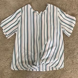 Pin stripped blouse